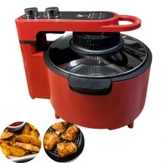 Air Fryer Fritadeira Elétrica Sem Óleo Vermelha 10 Litros