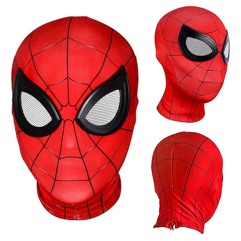 Máscara Homem-Aranha Super Herói Cosplay Criança Halloween Divertido Spider Diversão
