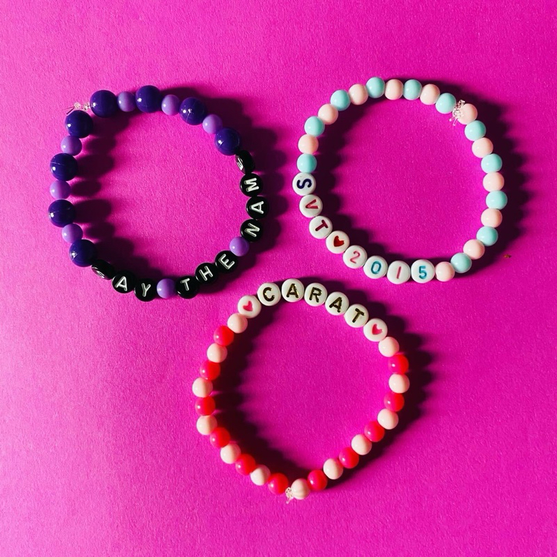 Trio Pulseiras Miçanga Seventeen Kpop | Shopee Brasil