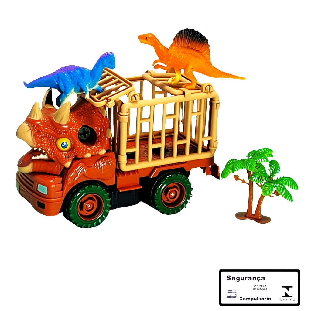 4pcs/1pcs kids Brinquedo De Construção Dinossauro Desenho De Carro  Escavadeira Caminhão De Basculante , Educativo diy Infantil