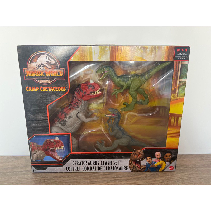 Jurassic World Camp Cretaceous Ceratosaurus Clash Set Mattel Original ...