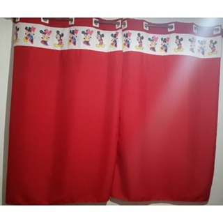cortina personalizada para decoração de quarto ou sala Mickey e Minnie