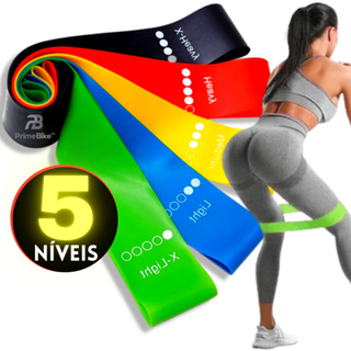 Kit 5 Fitas Elásticas Para Exercícios Físicos Cinta de Fitness