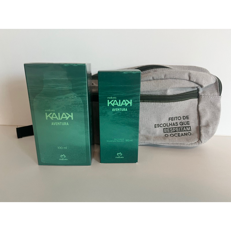 Kit Natura Kaiak Aventura com necessaire | Shopee Brasil