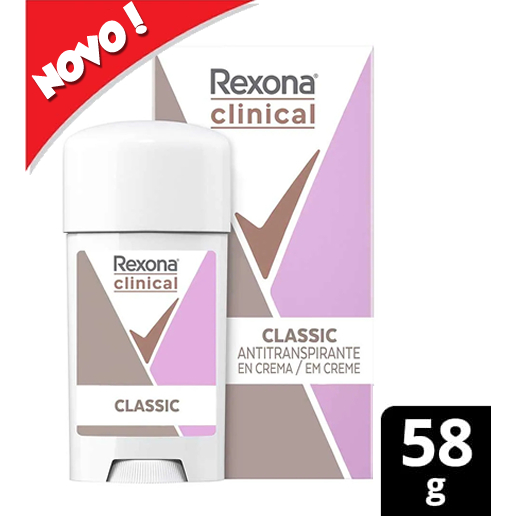 Desodorante Aerosol Rexona 150ML Clinical Feminino Classic - CORPORAL,  Higiene e Cuidados, Desodorantes Aerosol- na Loja AKAI