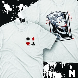 Camiseta Poliéster Branca - Anime - Hunter x Hunter - Hisoka - Killua