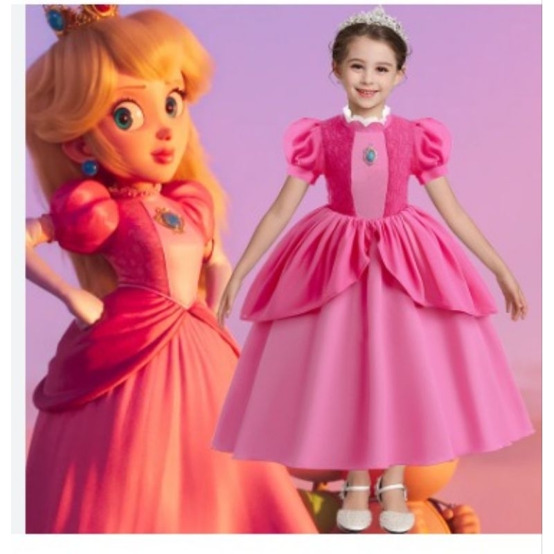 Fantasia princesa fashion peach infantil