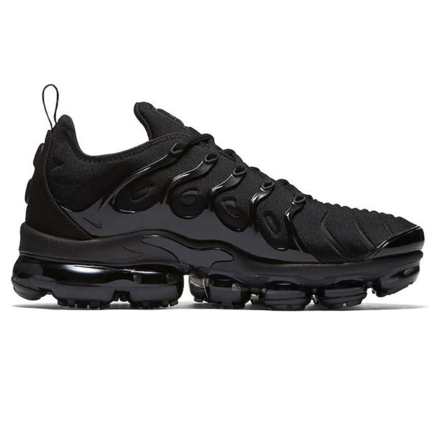 Tênis Premium Air Vapor Max Plus Preto Refletivo Unissex Alta Qualidade , Esportivo , Corrida , Caminhada Super Confortável