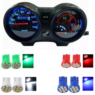 Par De Lâmpada T10 8 Leds Pingo 5 Cores Painel Cg Titan Fan Factor 125 150 160 Para Carro Moto em Oferta na Shopee