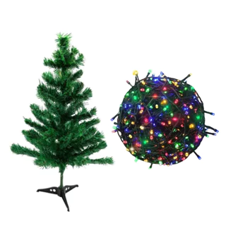Arvore de Natal Com 100 lâmpadas de Pisca Pisca Led 60 cm