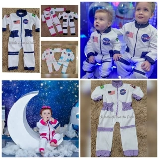Fantasia Astronauta Nasa Luxo bebê e infantil.