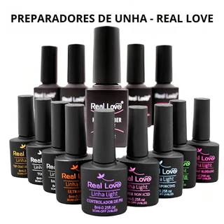 Preparadores de Unha Linha Completa - Real Love Monte seu Kit