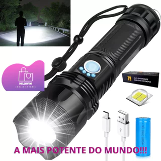 Lanterna Super Potente T9 P50 Tática Mais Forte Do Mundo Potente Sitio Fazenda Acampamento Camping Segurança em Oferta na Shopee