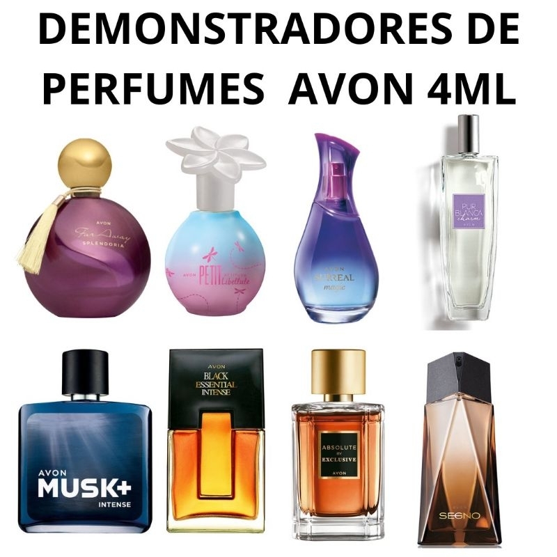 Demonstrador de Perfumes Avon 4ml diversas fragrâncias