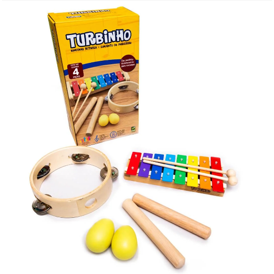 BANDA RITMICA TURBINHO - 4 INSTRUMENTOS | Shopee Brasil