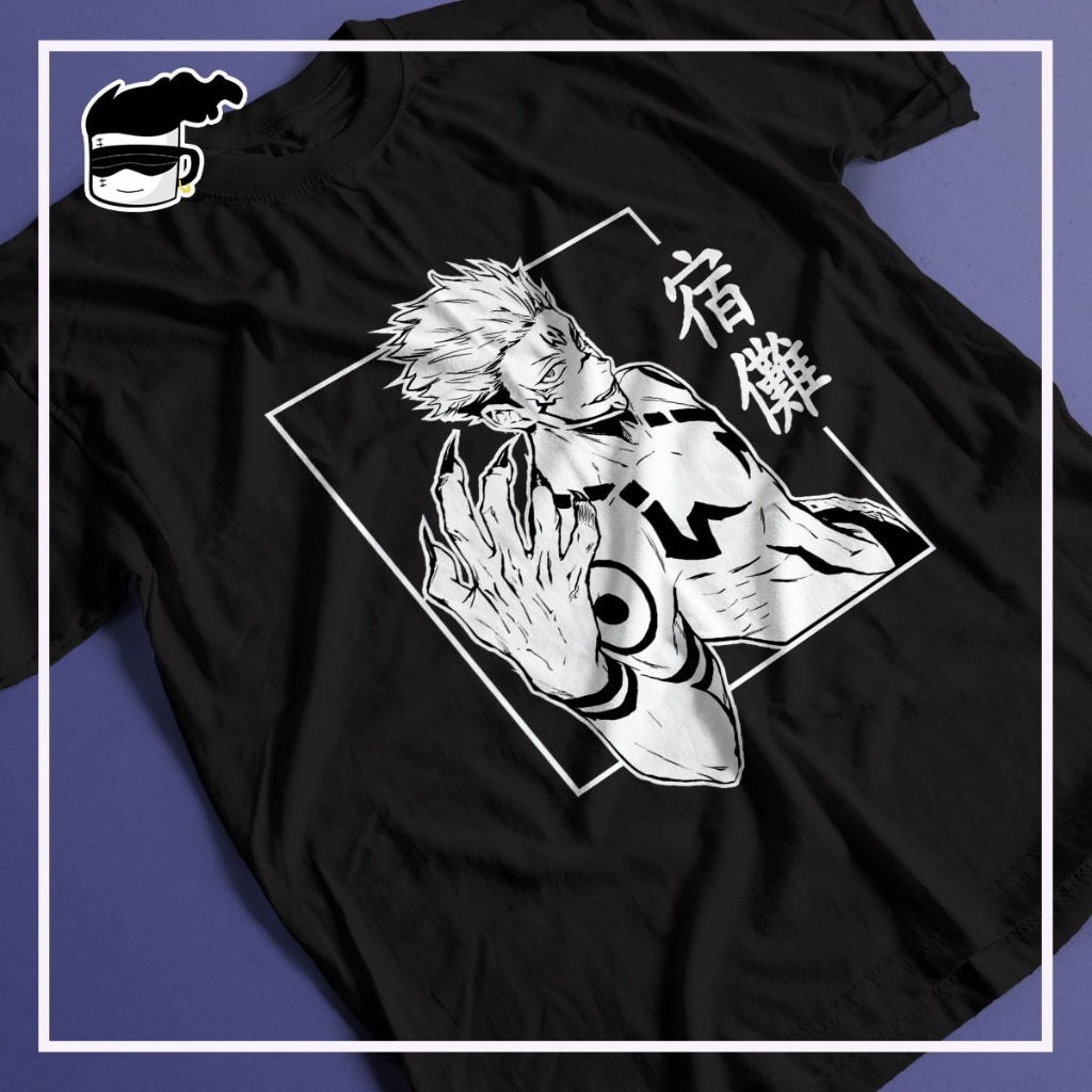 Camisa Jujutsu Kaisen Unissex 100% Algodão Camiseta Anime Sukuna