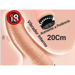 Pênis de Borracha Com Vibrador Grande e Grosso Pinto Prótese Peniana