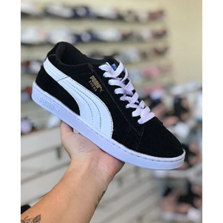 Tenis Puma Suede Unissex Skate Preto & Branco 34 ao 43 Envio 24 hrs