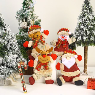 Kit 3 Enfeites De Natal Arvore Natalina Decoração Pendurar