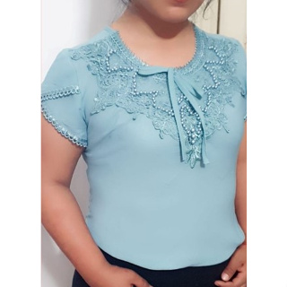 Blusa Bordada Plus Size Valentina 