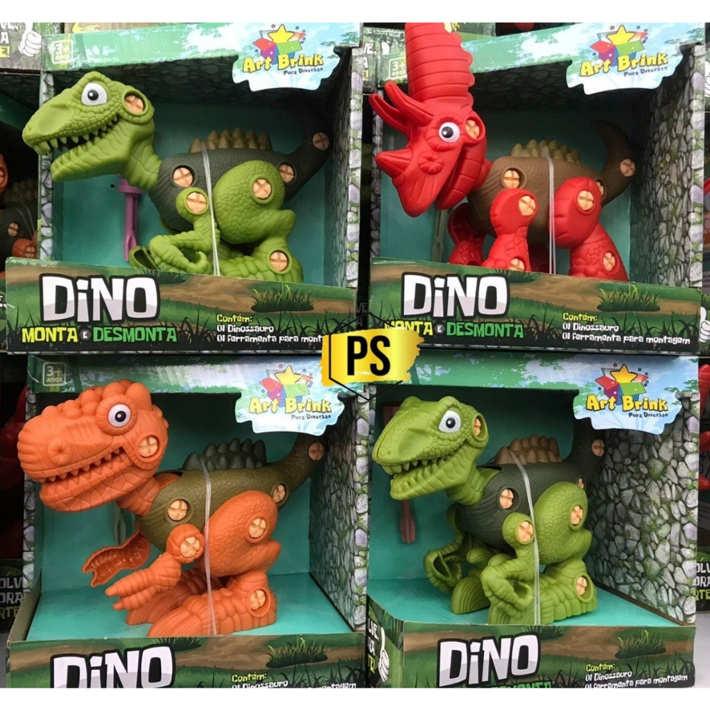 Super Kit de Pintura: Dinossauros - Brincadeira de Criança - Paraná  Plásticos Mega Store