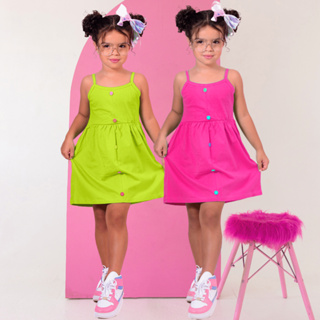 Mix 2 Vestidos infantil Rodadinho Moda Menina Blogueira