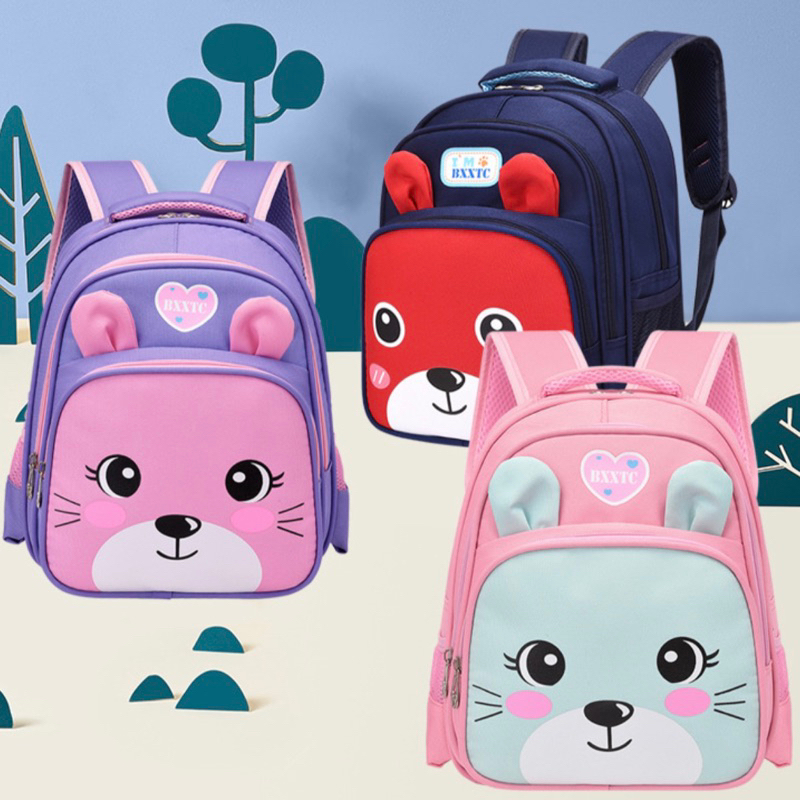 Bonito dos desenhos animados orelhas de coelho mochila para meninas  adolescentes senhoras mochila orelhas de gato saco de escola mochila  feminina 2020