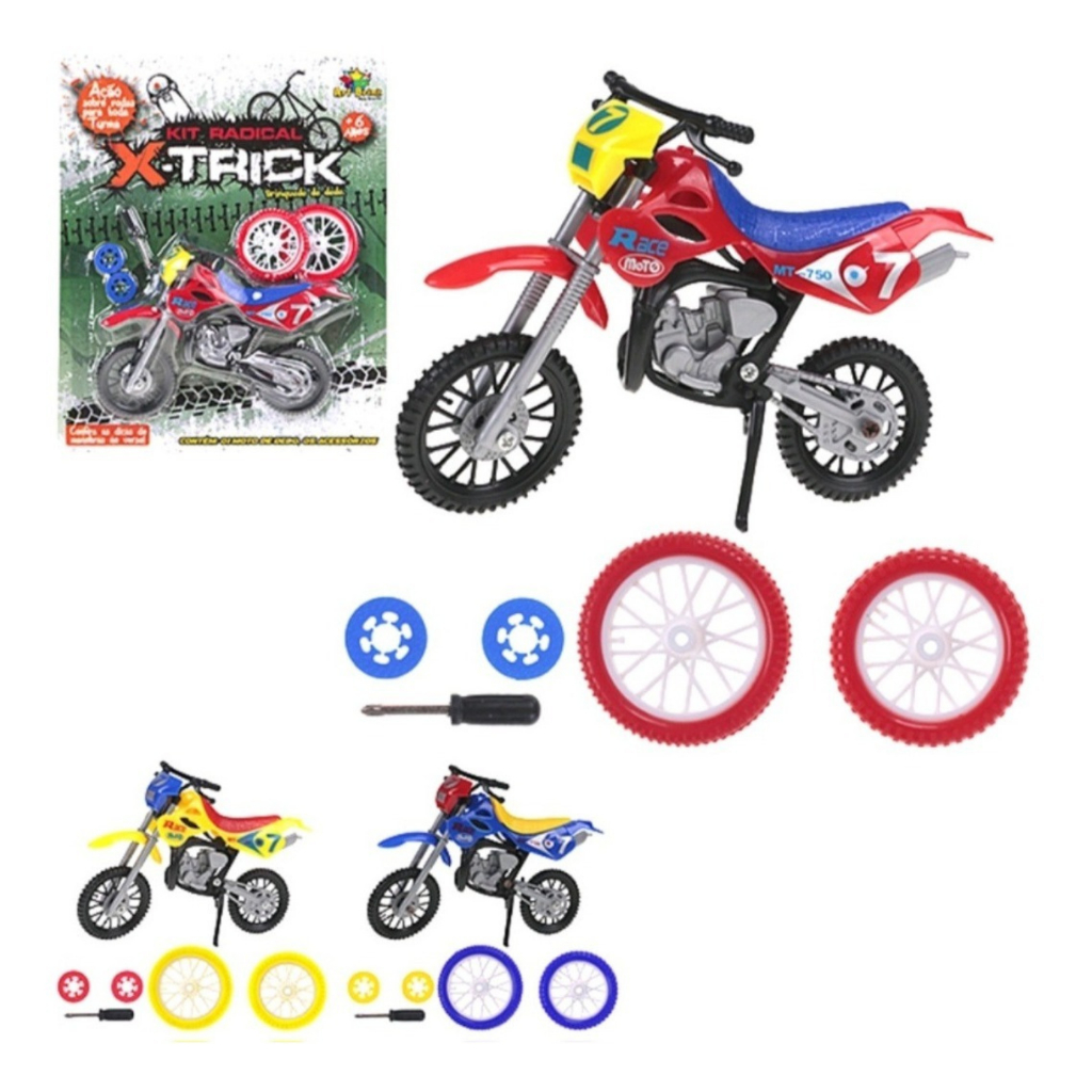 Mini Motinha De Trilha 19CM Plástico Color - Moto De Brinquedo Super  Brinquedos Infantil Motocross BsToys em Promoção na Americanas