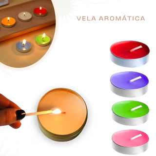 Kit Com 10 Velas Aromáticas Perfumadas Calmante Relaxante