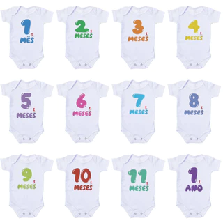 kIt 12 Body Temático Bebê Infantil Risirva varios modelos personalizado