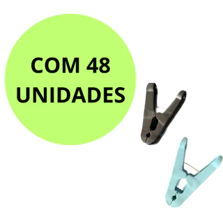 Prendedor De Roupas C/ 48 Unidades Cores Sortidas