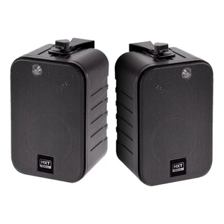 Par Caixa Para Som Ambiente Acustico Com Suporte 50w Mxk-25 Preta
