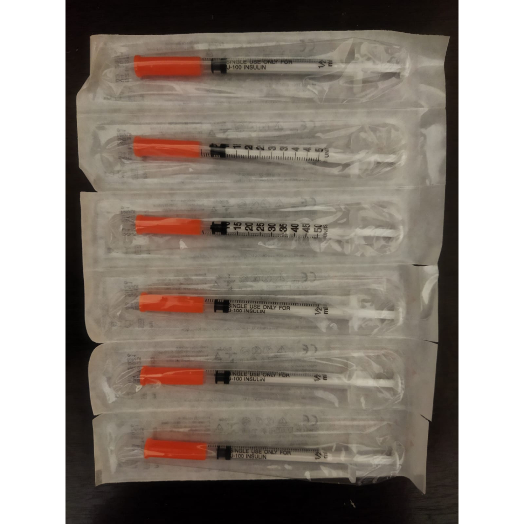 Seringa de insulina Uniqmed 50 ui 5mm | Shopee Brasil