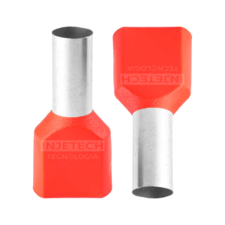 Kit Terminal Pre Isolado Tubular Ilhós Duplos 10mm ( 10pçs )