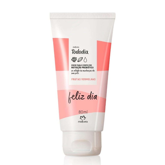 Creme Hidratante Corporal Tododia Frutas Vermelhas 80ml Natura