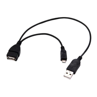 Cabo Adaptador Otg 2 Em 1 USB 2.0 Celular Fire Tv Stick