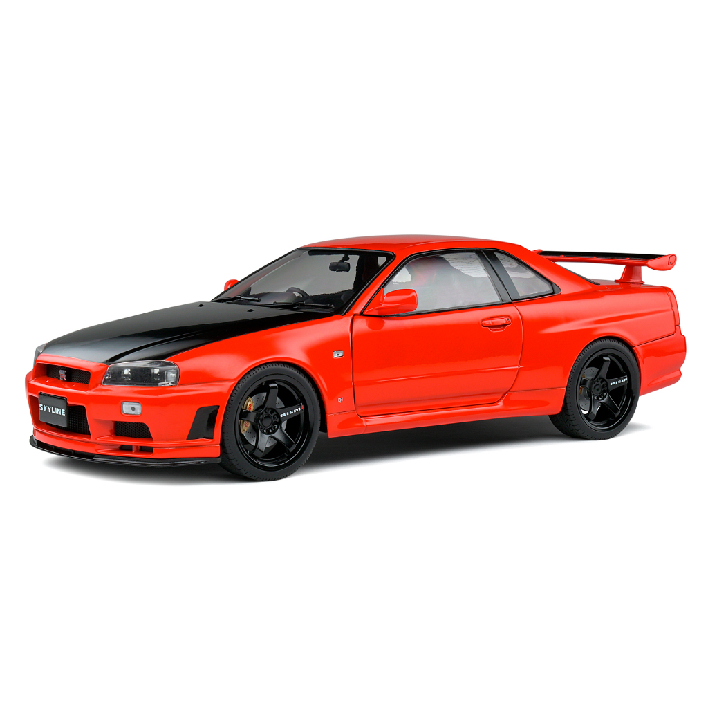 Miniatura de Carro Nissan Skyline GT-R R34 1999 1/18 Solido