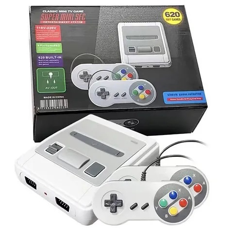 Video Game Super Mini 620 Jogos Retro 8 Bits 2 Controles Nitendo