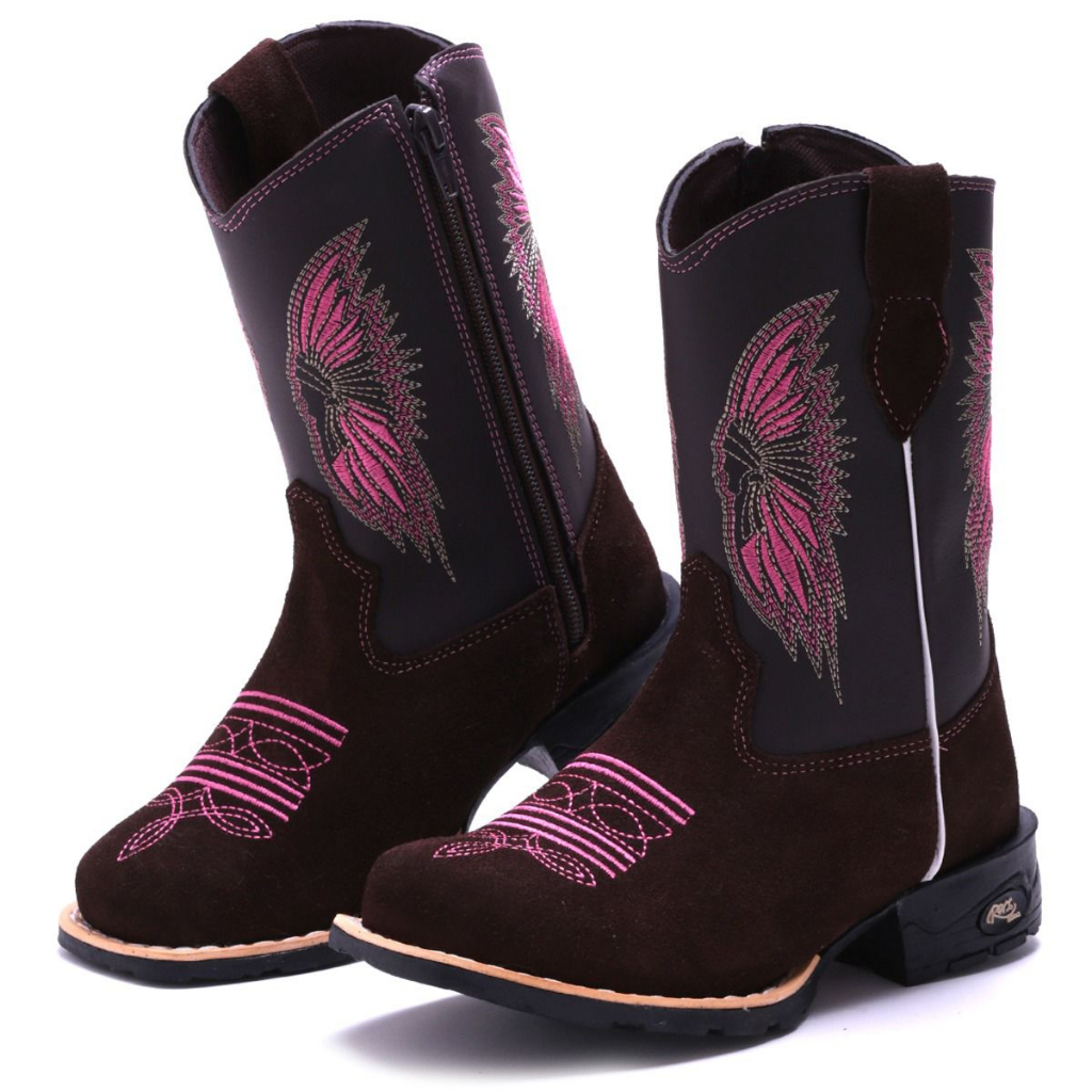 bota country infantil feminina boiadeira índia Shopee Brasil