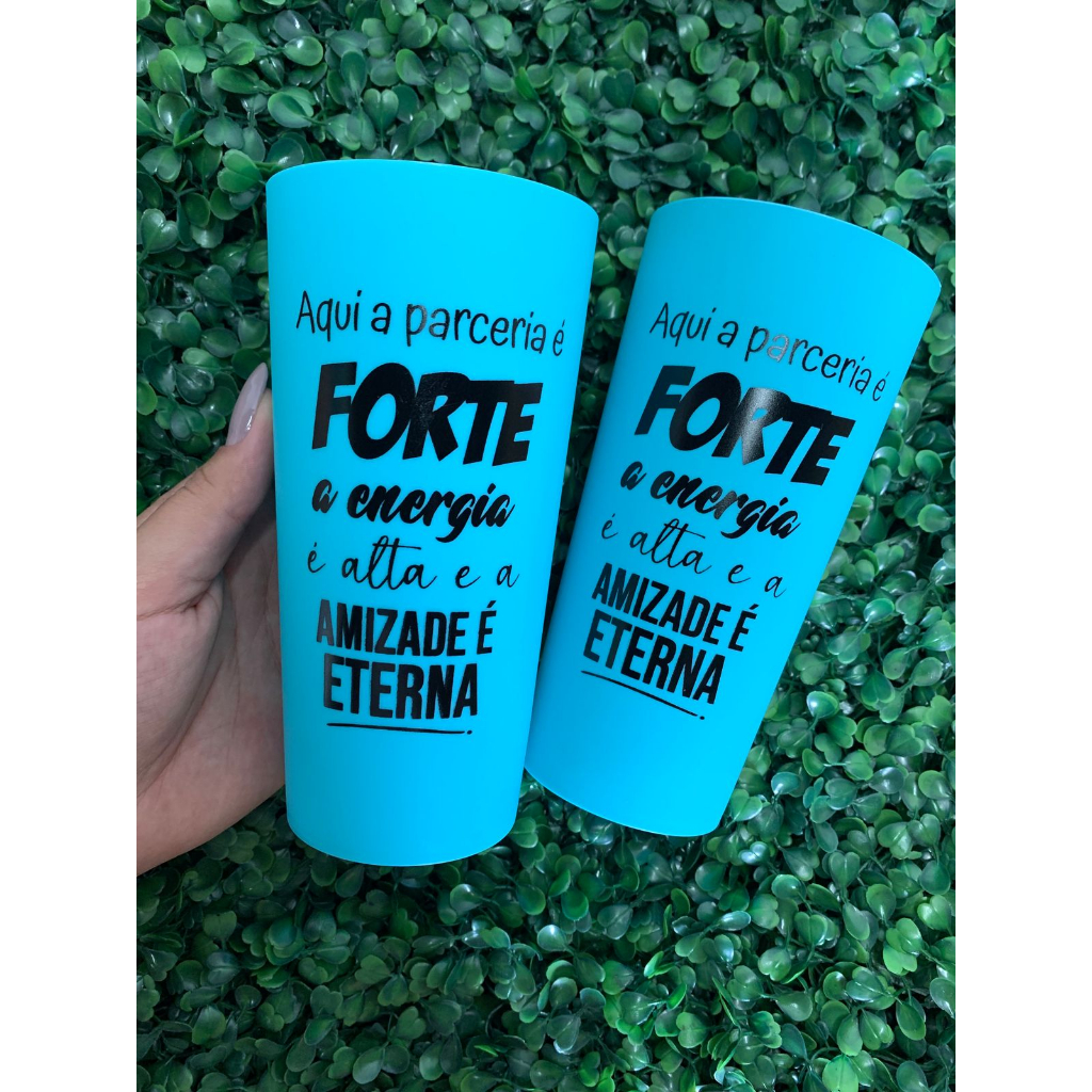 Kit 100 Copos Eco 550ml personalizados