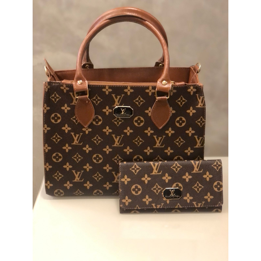 Bolsa Feminina Lorena e Carteira SK Olografada Alça Tira Colo