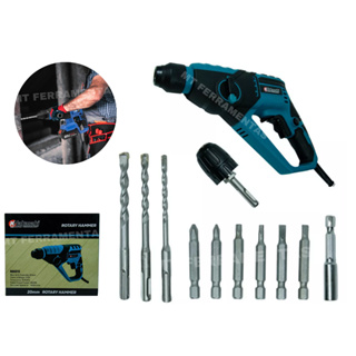 Martelete Furadeira Industrial Rotativo com Impacto Potente 1000W com Acessorios Lançamento Pronta Entrega