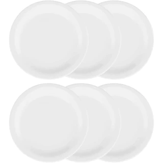 Prato Raso Branco Porcelana 6 Unidades 27cm Refeição Hotel Restaurante Oxford Porcelanas em Oferta na Shopee