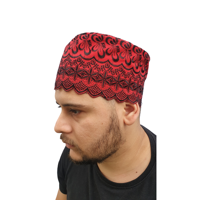 Islam Men Xadrez Headband Branco para Homens Muçulmanos