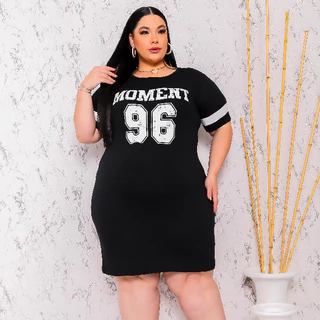 Vestido Estampado Plus Size Camisão Moda Gringa Verão veste até 56 Camisetão Feminino
