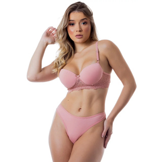 Conjunto Lingerie Poliamida e Renda - MTX MODA - Conforto e Elegância