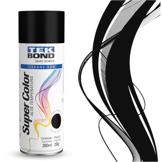 Tinta Spray Alta Temperatura Secagem Rápida Escapamento Fogões Churrasqueira Aerosol 350ml - TekBond