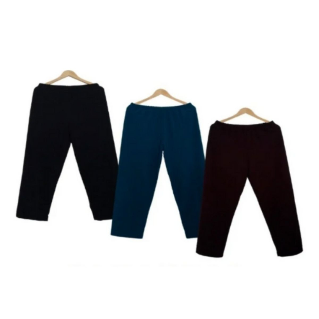 Kit Capri De Gorgurão Gorgurinho Feminino Para Senhoras Com Elastico Na  Cintura E Gancho Alto