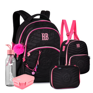 Coleção Completa Rebecca Bonbon Soft Mochila Estojo Lancheira Squeeze E MarmitInha RB