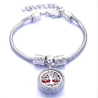 Pulseira Berloque Aromaterapia com 5 espumas